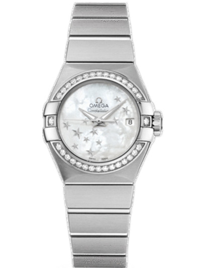 AAA 1:1 Replica Omega-Constellation-Series Ladies Watches Mother Of Pearl Dial Automatic Self-wind 24MM 123.15.27.20.05.001 Watch
