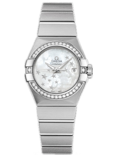 AAA 1:1 Replica Omega-Constellation-Series Ladies Watches Mother Of Pearl Dial Automatic Self-wind 24MM 123.15.27.20.55.001 Watch