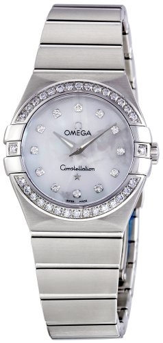 AAA 1:1 Replica Omega Ladies Watches Mother Of Pearl Dial Quartz 27MM 123.15.27.60.55.001 Watch