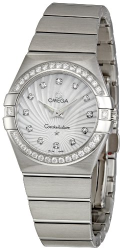 AAA 1:1 Replica Omega-Constellation-Series Ladies Watches Mother Of Pearl Dial Quartz 27MM 123.15.27.60.55.002 Watch
