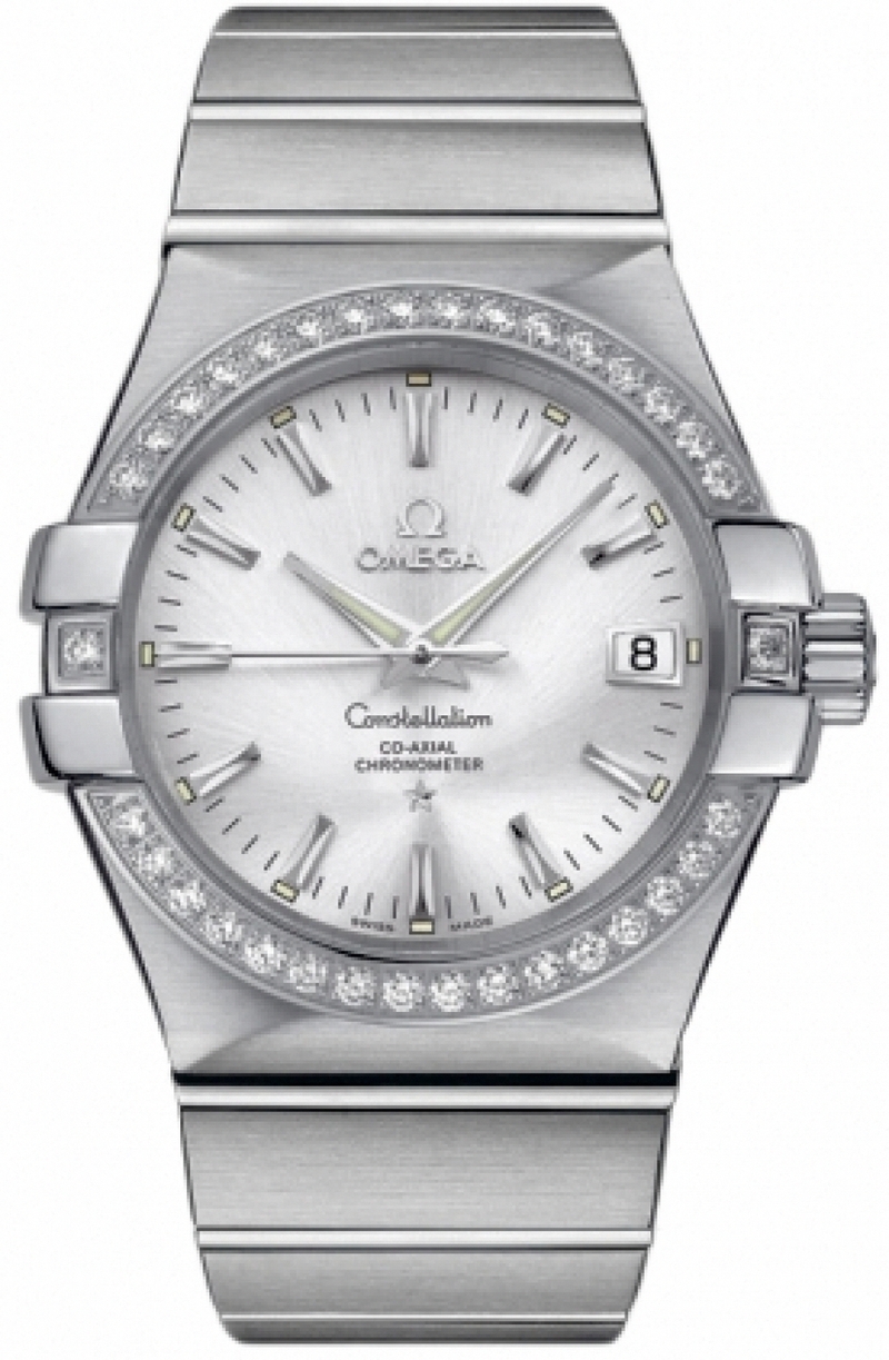 AAA 1:1 Replica Omega-Constellation-Series Ladies Watches Silver Dial Automatic Self-wind 35MM 123.15.35.20.02.001 Watch