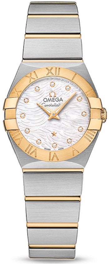 AAA 1:1 Replica Omega-Constellation-Series Ladies Watches Mother Of Pearl Dial Quartz 24MM 123.20.24.60.55.008 Watch