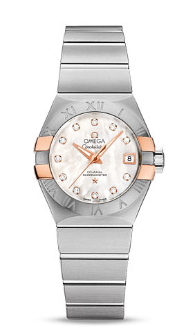AAA 1:1 Replica Omega-Constellation-Series Ladies Watches Mother Of Pearl Dial Automatic 27MM 123.20.27.20.55.004 Watch