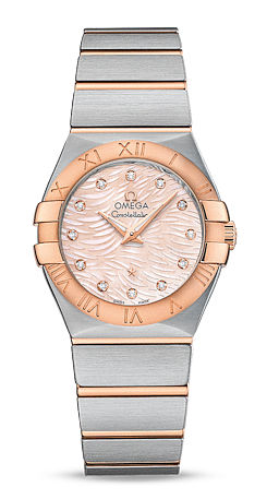 AAA 1:1 Replica Omega-Constellation-Series Ladies Watches Mother Of Pearl Dial Quartz 27MM 123.20.27.60.57.004 Watch