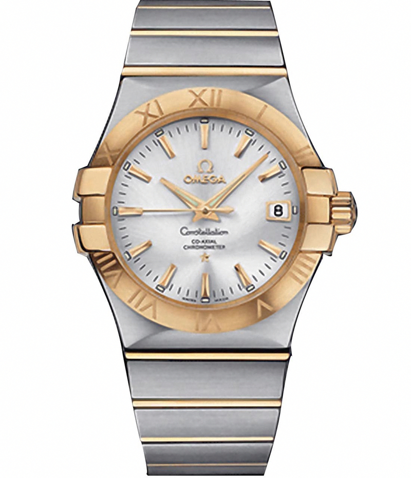 AAA 1:1 Replica Omega-Constellation-Series Mens Watches Silver Dial Automatic Self-wind 35MM 123.20.35.20.02.002 Watch