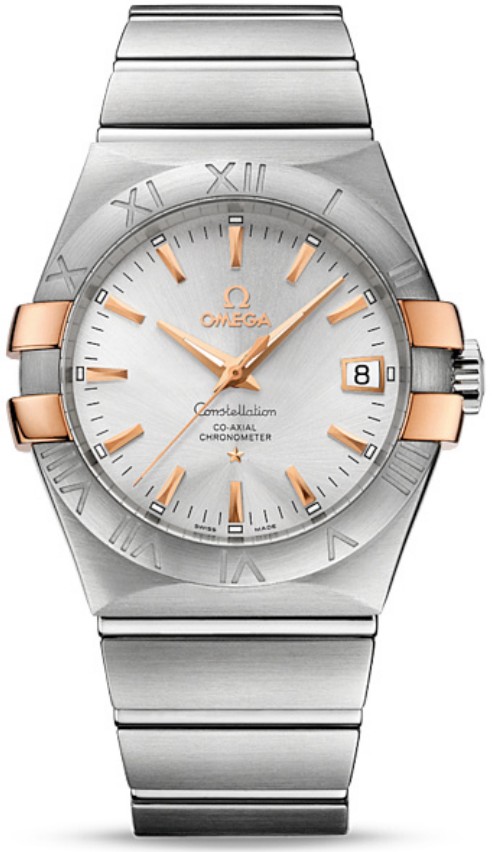 AAA 1:1 Replica Omega-Constellation-Series Mens Watches Silver Dial Automatic Chronometer 35MM 123.20.35.20.02.003 Watch