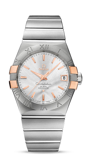 AAA 1:1 Replica Omega-Constellation-Series Mens Watches Silver Dial Automatic Chronometer 38MM 123.20.38.21.02.004 Watch