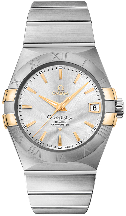 AAA 1:1 Replica Omega-Constellation-Series Mens Watches Silver Dial Automatic Chronometer 38MM 123.20.38.21.02.005 Watch