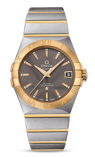 AAA 1:1 Replica Omega-Constellation-Series Mens Watches Gray Dial Automatic Chronometer 38MM 123.20.38.21.06.001 Watch