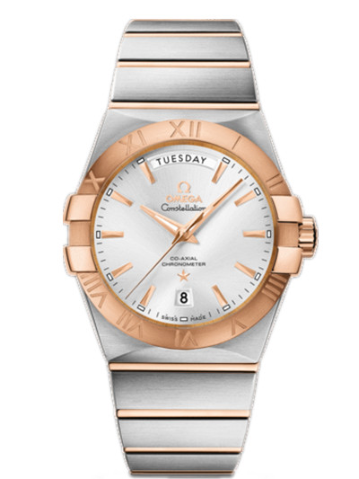 AAA 1:1 Replica Omega-Constellation-Series Mens Watches Silver Dial Automatic Self-wind 38MM 123.20.38.22.02.001 Watch