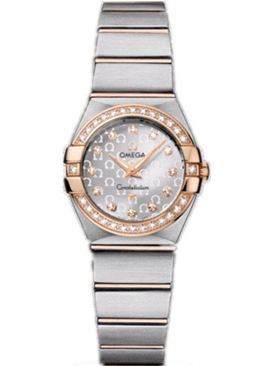 AAA 1:1 Replica Omega-Constellation-Series Ladies Watches Silver Dial Quartz 24MM 123.25.24.60.52.001 Watch