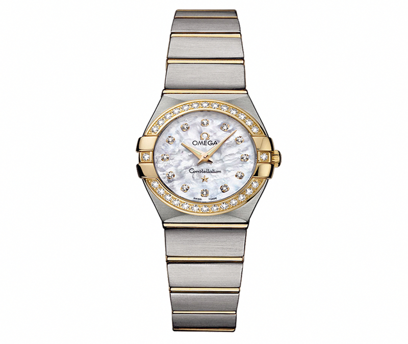 AAA 1:1 Replica Omega-Constellation-Series Ladies Watches Mother Of Pearl Dial Quartz 24MM 123.25.24.60.55.003 Watch
