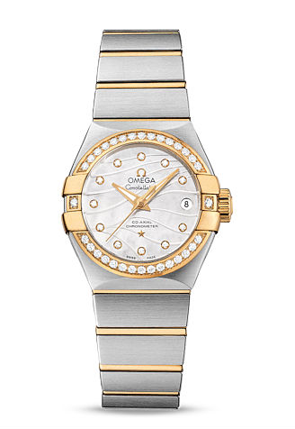 AAA 1:1 Replica Omega-Constellation-Series Ladies Watches Mother Of Pearl Dial Automatic 27MM 123.25.27.20.55.004 Watch