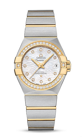 AAA 1:1 Replica Omega-Constellation-Series Ladies Watches Mother Of Pearl Dial Automatic 27MM 123.25.27.20.55.007 Watch