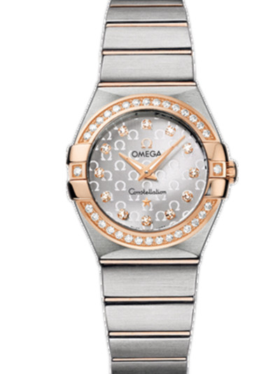 AAA 1:1 Replica Omega-Constellation-Series Ladies Watches Silver Dial Quartz 27MM 123.25.27.60.52.001 Watch