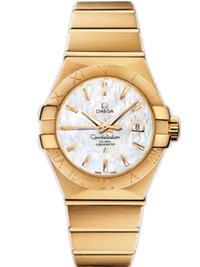AAA 1:1 Replica Omega-Constellation-Series Ladies Watches Mother Of Pearl Dial Automatic Self-wind 31MM 123.50.31.20.05.002 Watch