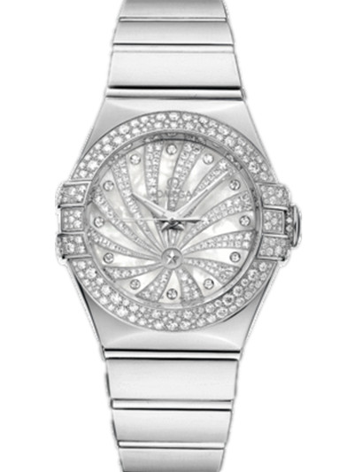 AAA 1:1 Replica Omega-Constellation-Series Ladies Watches Mother Of Pearl Dial Automatic Self-wind 31MM 123.55.31.20.55.011 Watch