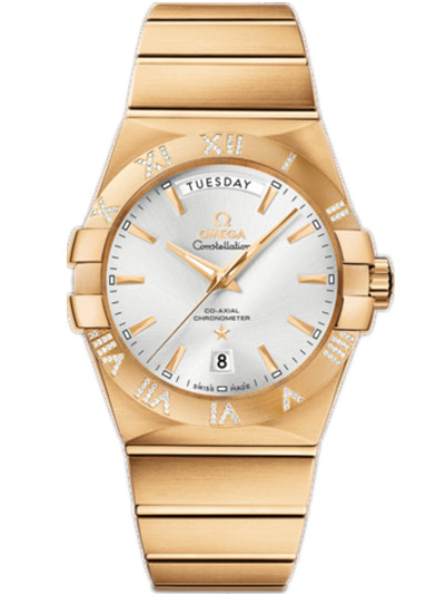 AAA 1:1 Replica Omega-Constellation-Series Mens Watches Silver Dial Automatic Self-wind 38MM 123.55.38.22.02.002 Watch