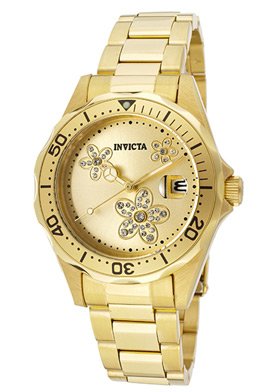 AAA 1:1 Replica Invicta Ladies Watches Gold Dial Swiss Quartz 37MM 12508 Watch