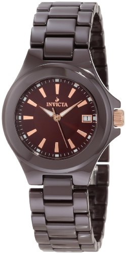 AAA 1:1 Replica Invicta Ladies Watches Brown Dial Quartz 34MM 12542 Watch