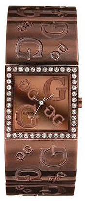 AAA 1:1 Replica Guess-Jewelry Ladies Watches Brown Dial Quartz 12554L1 Watch