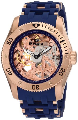 AAA 1:1 Replica Invicta Mens Watches Pink Dial Mechanical hand wind 49MM 1258 Watch
