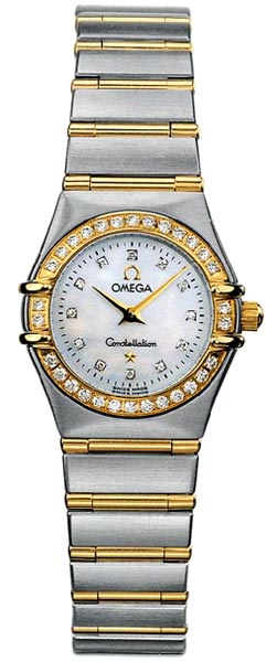 AAA 1:1 Replica Omega-Constellation-Series Watches White Mother Of Pearl With Diamonds Dial 1267.75.00 Watch