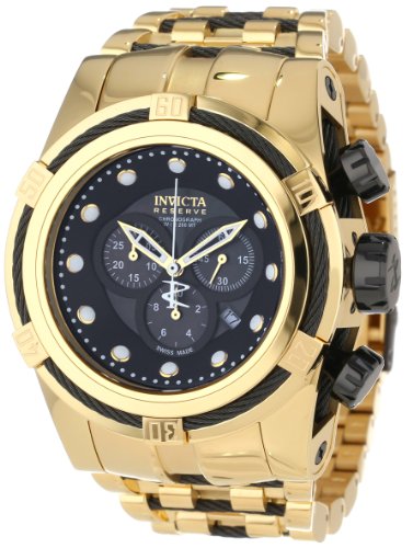 AAA 1:1 Replica Invicta Mens Watches Black Dial Swiss Quartz 53MM 12753 Watch