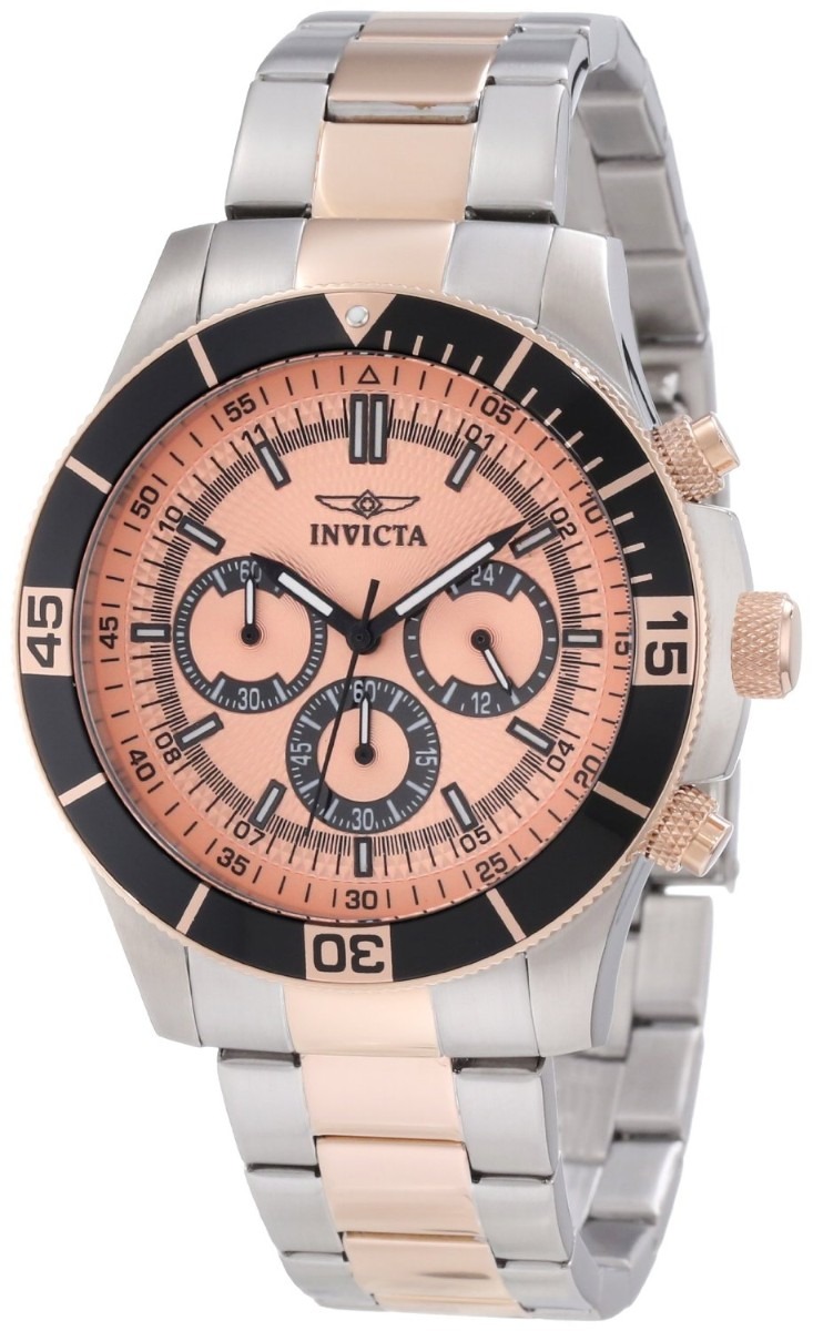 AAA 1:1 Replica Invicta-Specialty Mens Watches Rose Gold Dial Quartz 45MM 12842 Watch