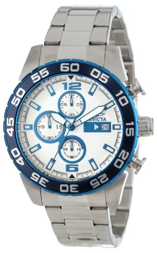 AAA 1:1 Replica Invicta Mens Watches Silver Dial Japanese Quartz 46MM 13675 Watch