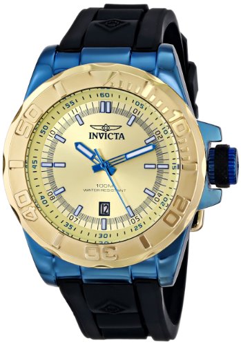 AAA 1:1 Replica Invicta Mens Watches Gold Dial Japanese Quartz 44MM 13797 Watch