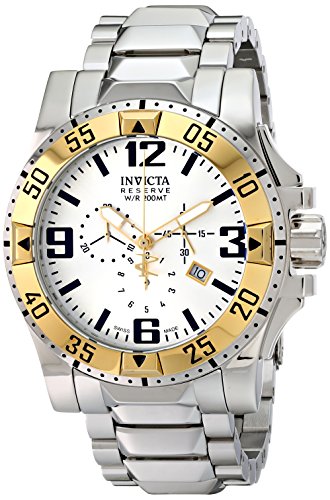 AAA 1:1 Replica Invicta Mens Watches Silver Dial Swiss Quartz 50MM 14039 Watch