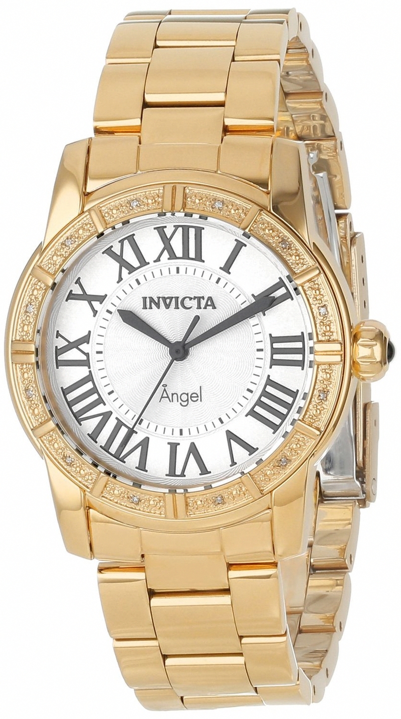 AAA 1:1 Replica Invicta-Angel Ladies Watches Silver Dial Quartz 38MM 14374 Watch