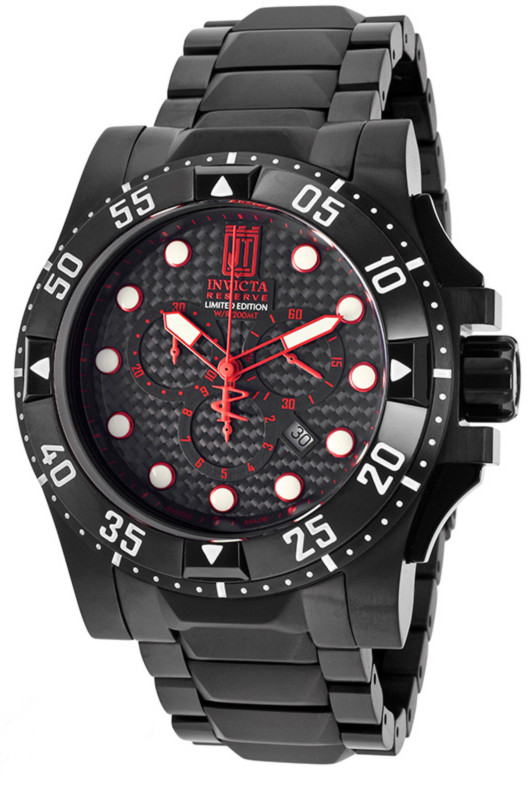 AAA 1:1 Replica Invicta-Jason-Taylor Mens Watches Black Dial Quartz 49.5MM 14452 Watch