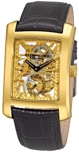 AAA 1:1 Replica Stuhrling-Original Mens Watches Gold Dial Mechanical 33.4MM 144C2.333531 Watch