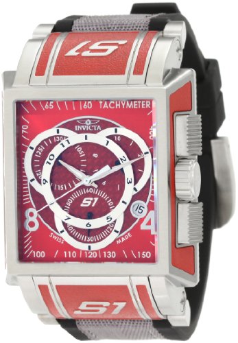 AAA 1:1 Replica Invicta Mens Watches Red Dial Swiss Quartz 44MM 1450 Watch