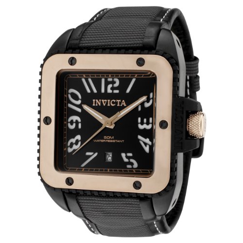 AAA 1:1 Replica Invicta Mens Watches Black Dial Swiss Quartz 45MM 1458 Watch