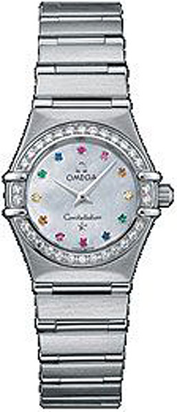 AAA 1:1 Replica Omega-Constellation-Series Watches White Mother of Pearl Dial 1460.79.00 Watch