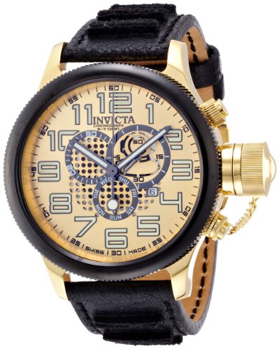 AAA 1:1 Replica Invicta Mens Watches Gold Dial Swiss Quartz 52MM 14616 Watch