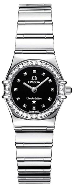 AAA 1:1 Replica Omega-Constellation-Series Watches Black Dial 1465.51.00 Watch