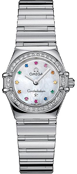 AAA 1:1 Replica Omega-Constellation-Series Watches White Mother of Pearl Dial 1465.79.00 Watch