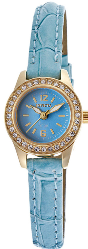 AAA 1:1 Replica Invicta-Angel Ladies Watches Blue Dial Quartz 18MM 14689 Watch