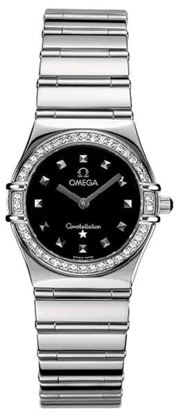 AAA 1:1 Replica Omega-Constellation-Series Watches Black Dial 1475.51.00 Watch