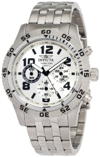 AAA 1:1 Replica Invicta Mens Watches Silver Dial Japanese quartz 45MM 1487 Watch