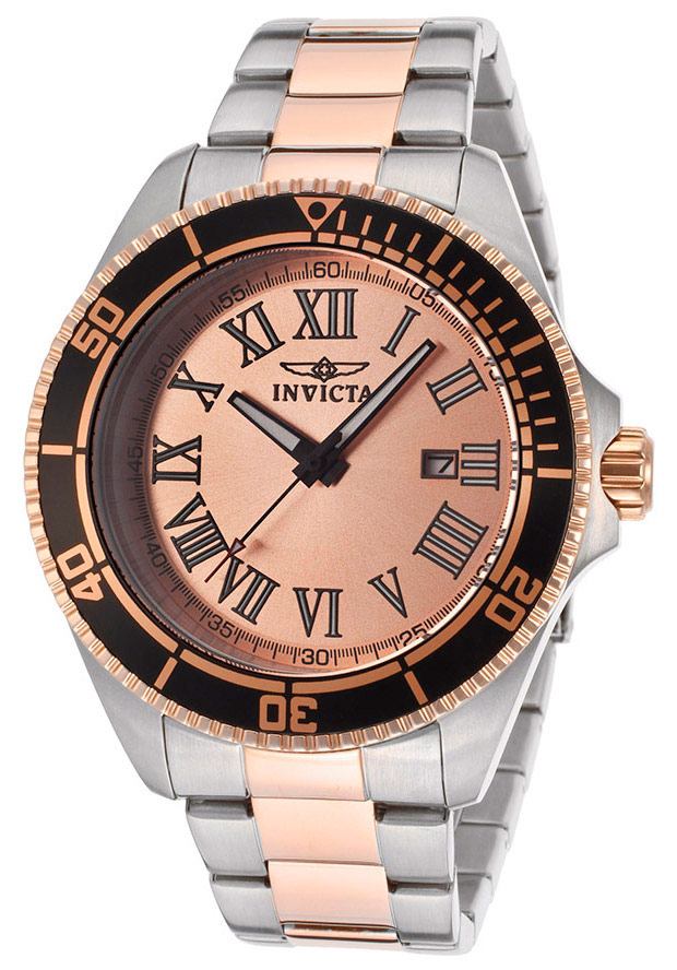 AAA 1:1 Replica Invicta-Pro-Diver Mens Watches Rose Gold Dial Quartz 46MM 15001 Watch