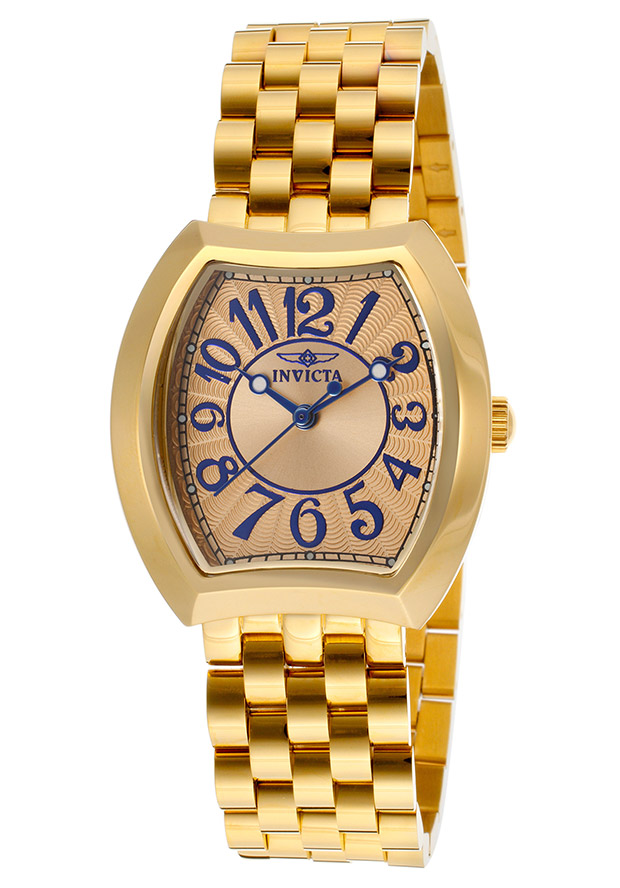 AAA 1:1 Replica Invicta-Angel Ladies Watches Gold Dial Quartz 33MM 15040 Watch