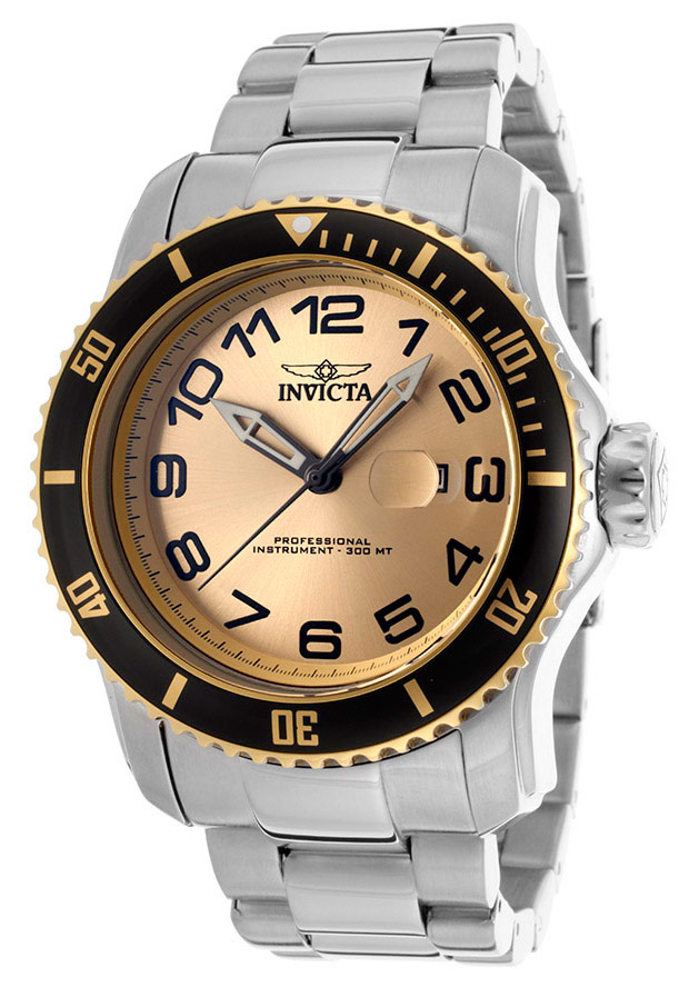 AAA 1:1 Replica Invicta-Pro-Diver Mens Watches Gold Dial Quartz 48.8MM 15074 Watch