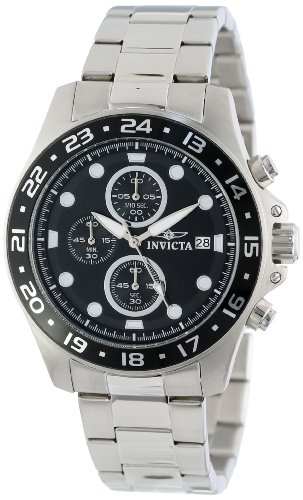 AAA 1:1 Replica Invicta Mens Watches Black Dial Japanese Quartz 45MM 15204 Watch