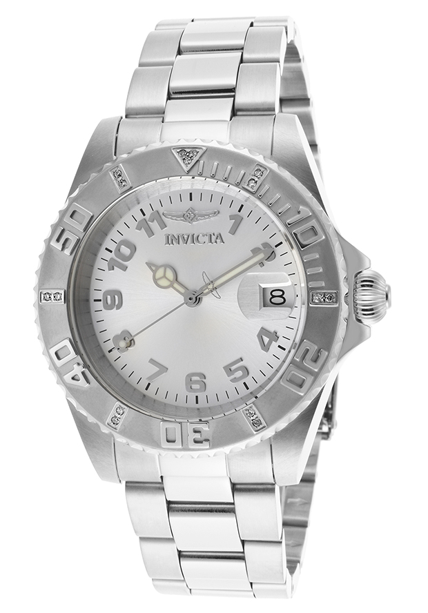 AAA 1:1 Replica Invicta-Pro-Diver Ladies Watches Silver Dial Quartz 40MM 15248 Watch