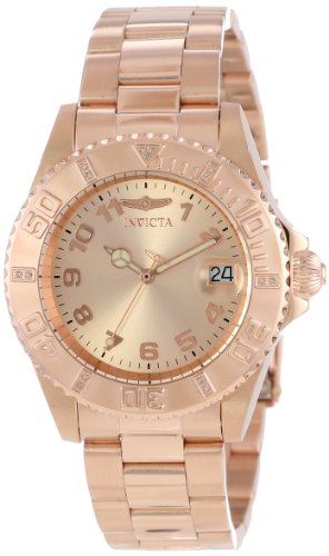 AAA 1:1 Replica Invicta Ladies Watches Rose Gold Dial Swiss Quartz 40MM 15250 Watch